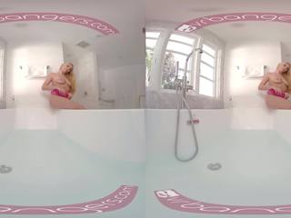 Vrbangers - marvellous blondynka bailey rayne onanizuje się i dildo pieprzyć ciężko vr seks wideo