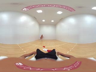VR Bangers-[360°VR] DILLION and PRISTINE SCISSORING 1 hour just after NAKED Racquetbal